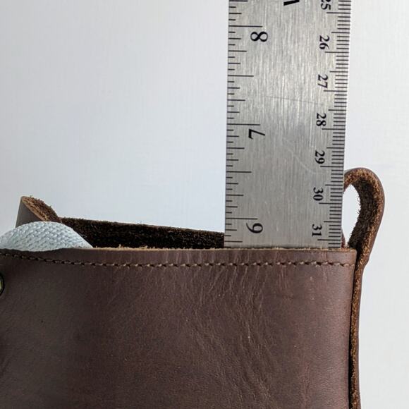 No. 6 Store Ankle Boots 37 Brown Leather Lace Up Wedge Bohemian Scandi Chic - Picture 13 of 15